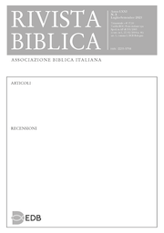 Cover of the journal Rivista biblica - 0035-5798