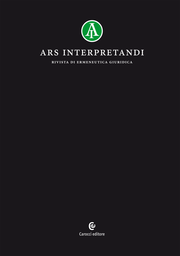 Journal cover: Ars interpretandi