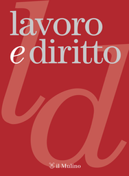 Copertina del fascicolo 2/2024 from journal Lavoro e diritto